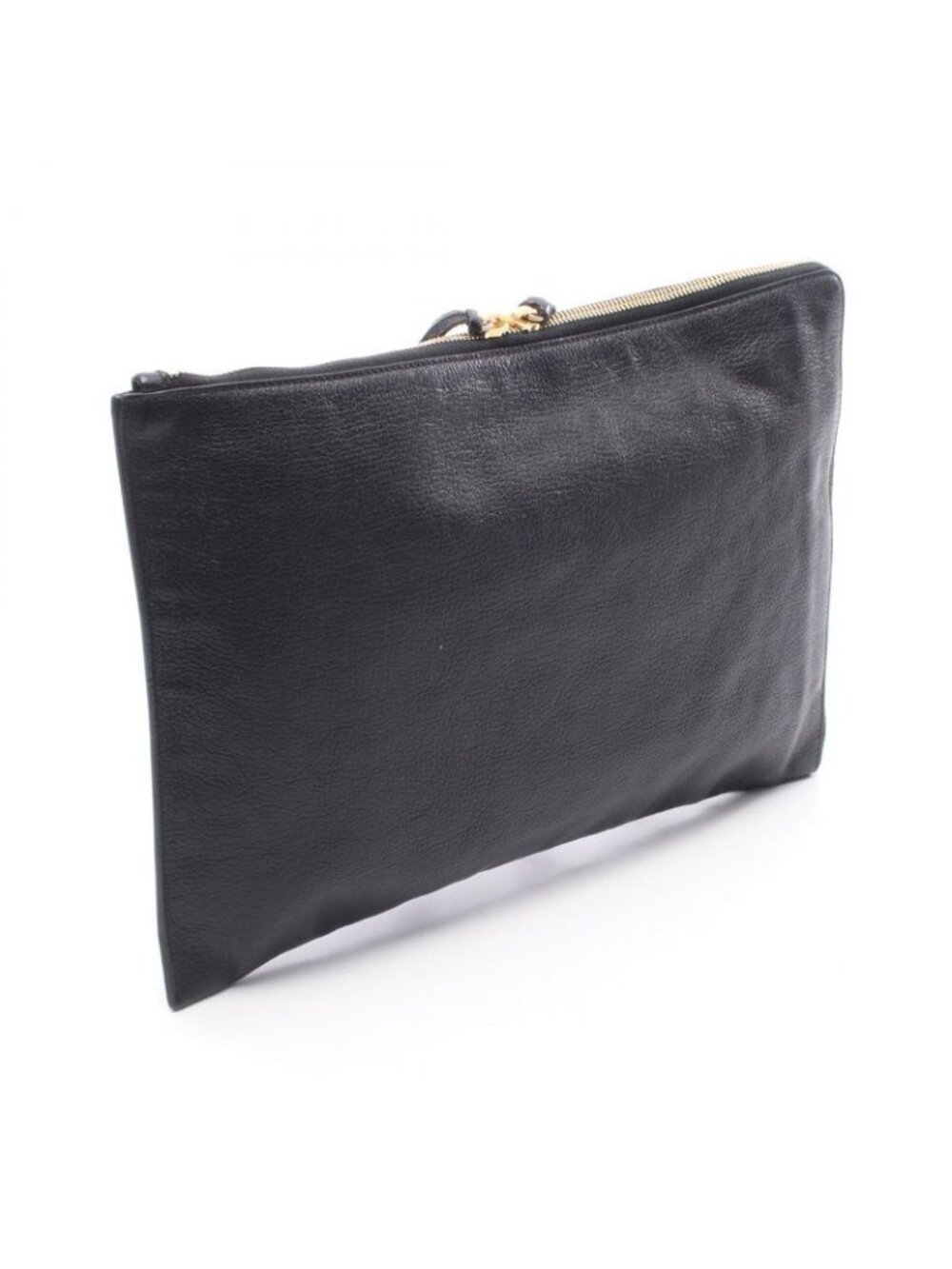 Balenciaga Clutch Classic Metallic Edge Black Leather - Picture 2 of 7